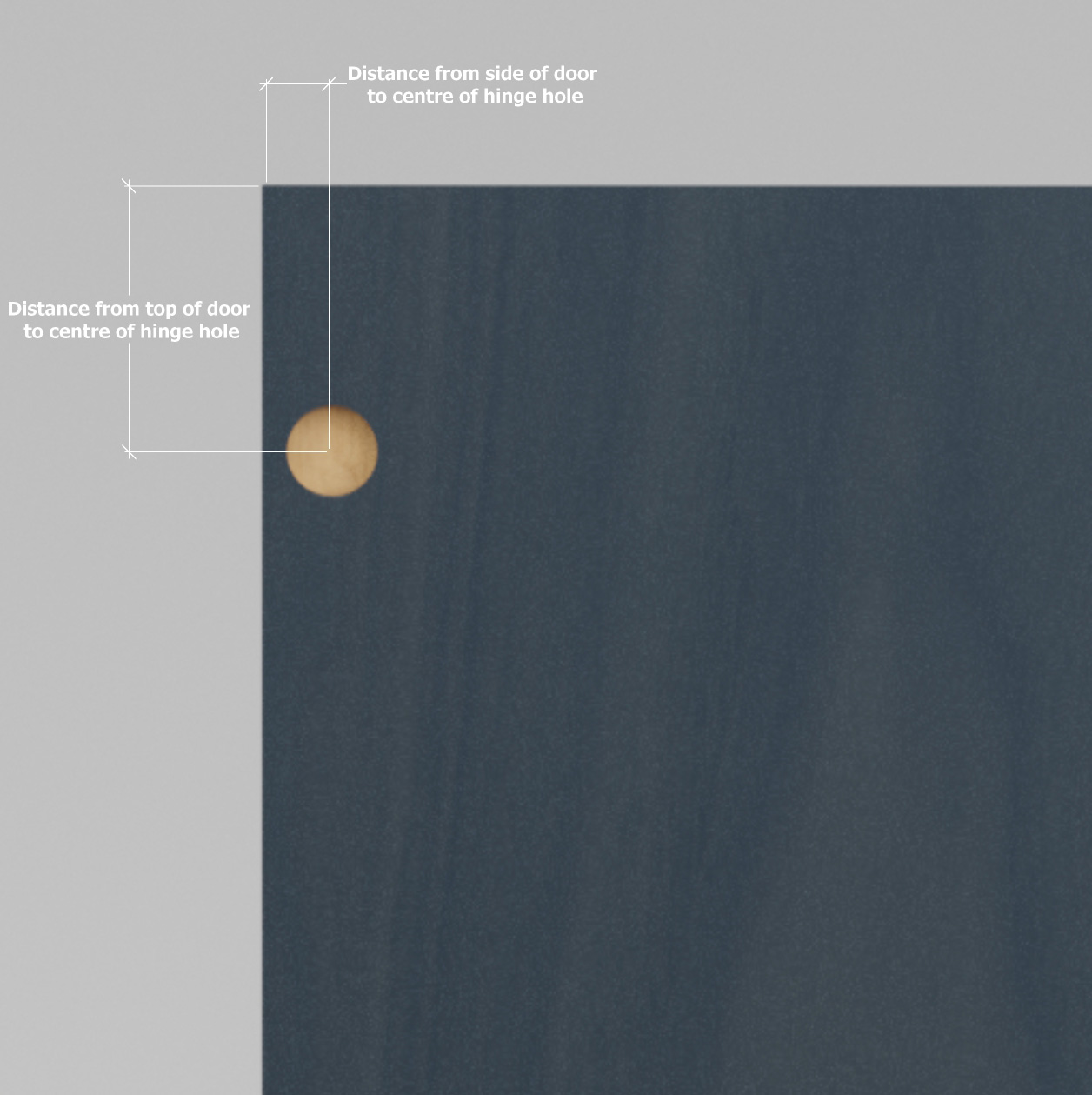 hinge hole location
